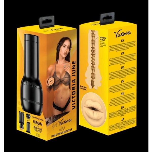7 mind-blowing sensations with the Feel Victoria June Mouth Masturbator – pure ecstasy awaits!
