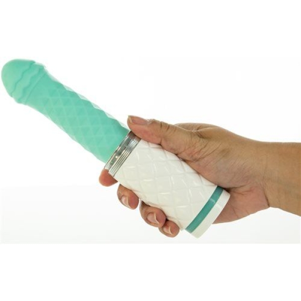 5 mind-blowing reasons to try the Feisty Thrusting Vibrator in Teal today!