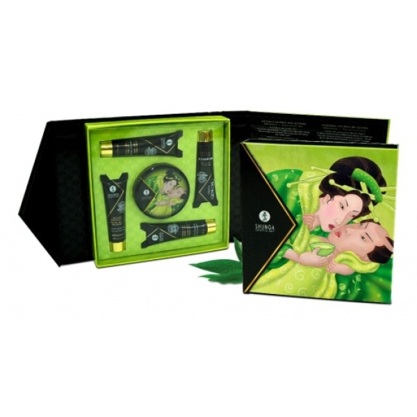 5 Sensual Pleasures in Geisha's Secrets Green Tea Set for Ultimate Intimacy