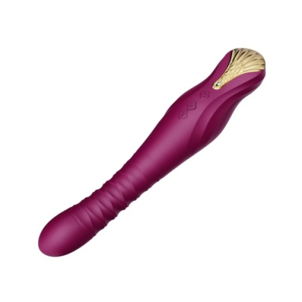 7 mind-blowing thrills: King APP's velvet purple thrusting vibrator for next-level pleasure
