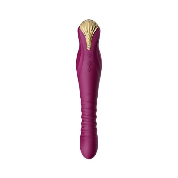 7 mind-blowing thrills: King APP's velvet purple thrusting vibrator for next-level pleasure