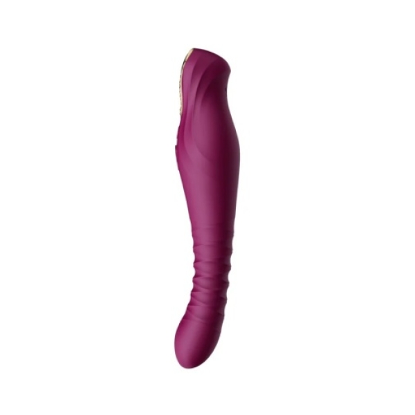 7 mind-blowing thrills: King APP's velvet purple thrusting vibrator for next-level pleasure
