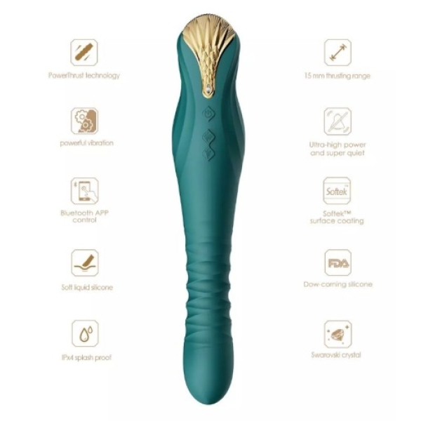 7 mind-blowing thrills: King APP's velvet purple thrusting vibrator for next-level pleasure