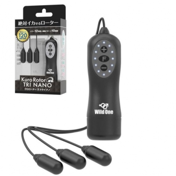 5 Intense Pleasures Await with Kuro Rotor R Trio Nano - Black