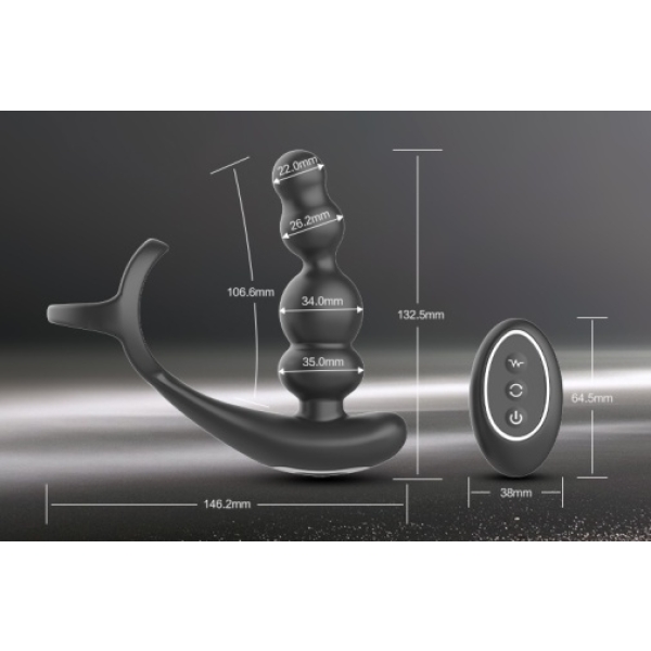 6 Mind-Blowing Pleasure Modes in MyRevo Plug w Remote - Black for Endless Fun