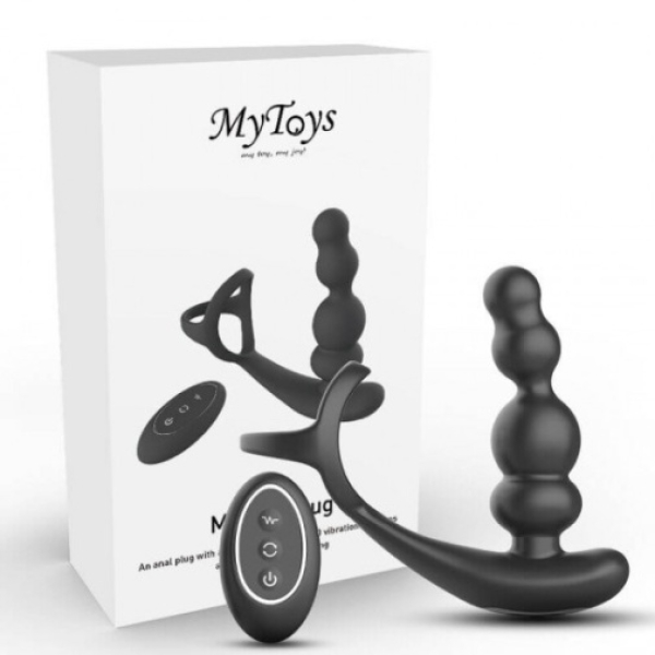 6 Mind-Blowing Pleasure Modes in MyRevo Plug w Remote - Black for Endless Fun