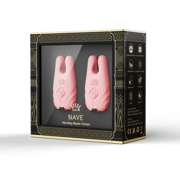 5 Sensational Ways Nave App Vibro Nipple Clamps in Coral Pink Elevate Pleasure