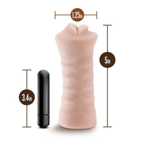 7 Mind-Blowing Pleasure Modes in Nicole Vibro Stroker - Beige for Ultimate Satisfaction