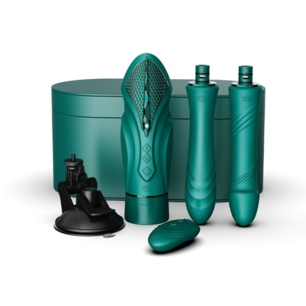 "7 Mind-Blowing Features of the Sesh APP Thrusting Sex Machine in Turquoise Green"