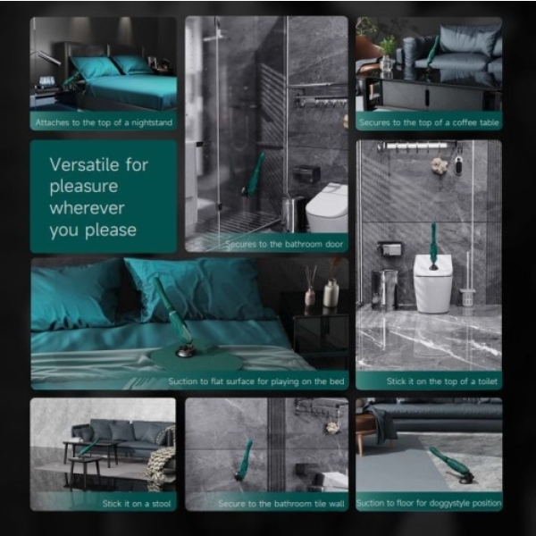 "7 Mind-Blowing Features of the Sesh APP Thrusting Sex Machine in Turquoise Green"