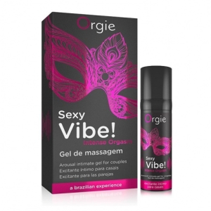 7 mind-blowing sensations with Sexy Vibe Intense Orgasm - 15ml pleasure gel for explosive climaxes