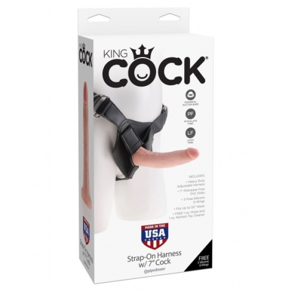 5 Sensational Reasons to Try the Strap-On Harness 7" Cock - Flesh Tonight