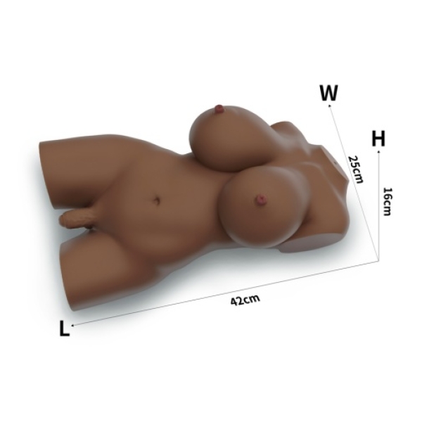 5 mind-blowing sensations with Streetgirl's #8 Masturbator in lifelike brown texture