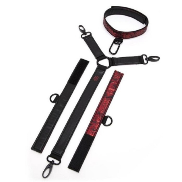 5 Sensational Reasons This Red Collar & Cuffs Set Ignites Passion Tonight