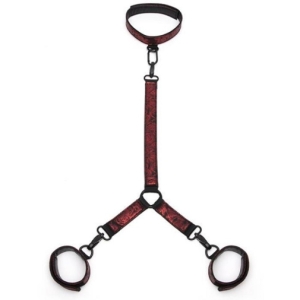 5 Sensational Reasons This Red Collar & Cuffs Set Ignites Passion Tonight