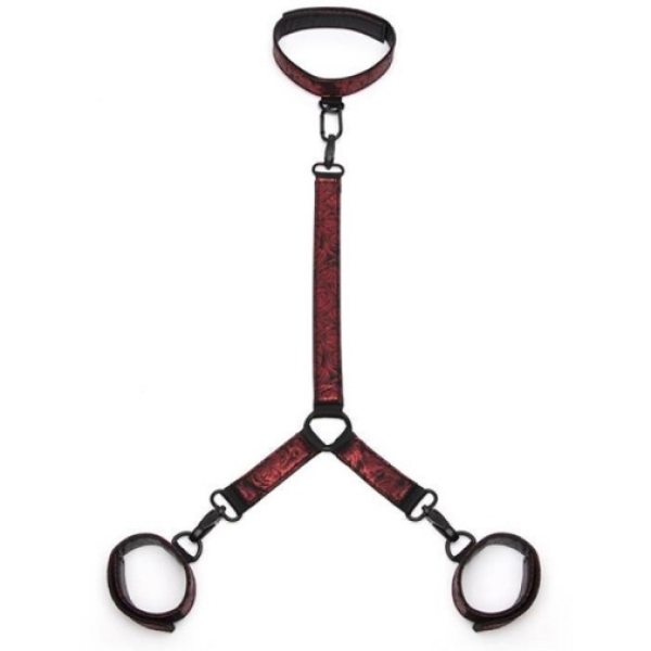 5 Sensational Reasons This Red Collar & Cuffs Set Ignites Passion Tonight