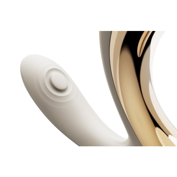 "7 Intense Pleasure Modes in Talis G-Spot PulseWave Vibrator - Ivory White"