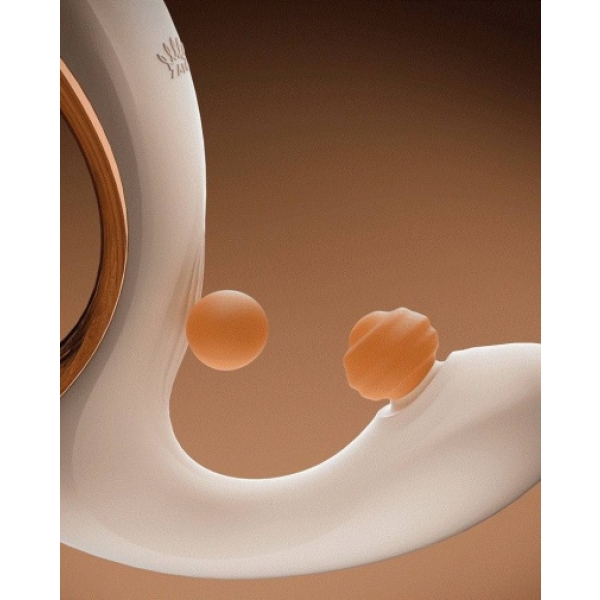 "7 Intense Pleasure Modes in Talis G-Spot PulseWave Vibrator - Ivory White"