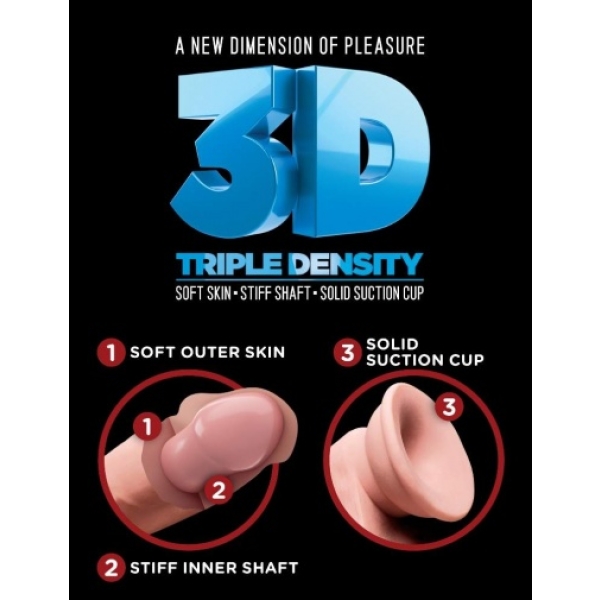 7 Sensational Realistic Features in Our Triple Density Cock 7" Flesh Toy
