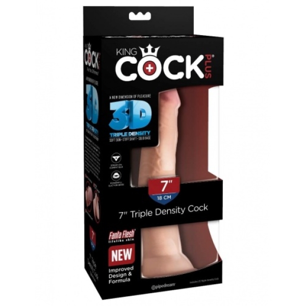 7 Sensational Realistic Features in Our Triple Density Cock 7" Flesh Toy