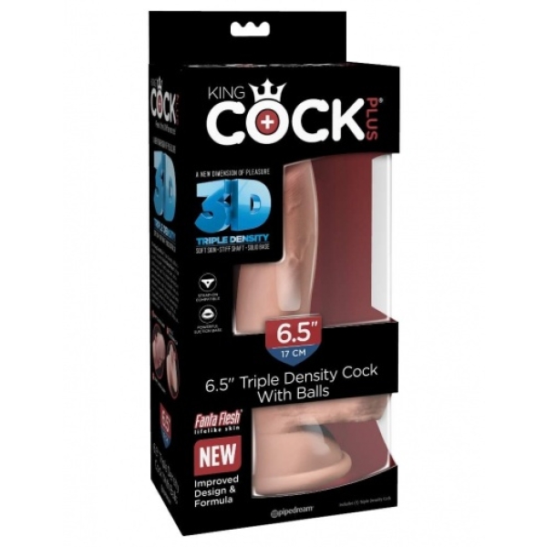 6 Sensational Reasons to Try the Triple Density w Balls 6.5" - Flesh Tonight!