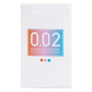 6 Ultra-Thin 0.02EX Condoms in 3 Sensational Colors for Intense Pleasure