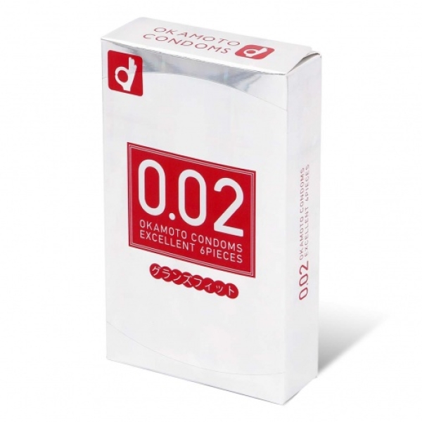 5 Ultra-Thin 0.02EX Pleasure Enhancers for Sensitive Glans Fit (Japan 6-Pack)