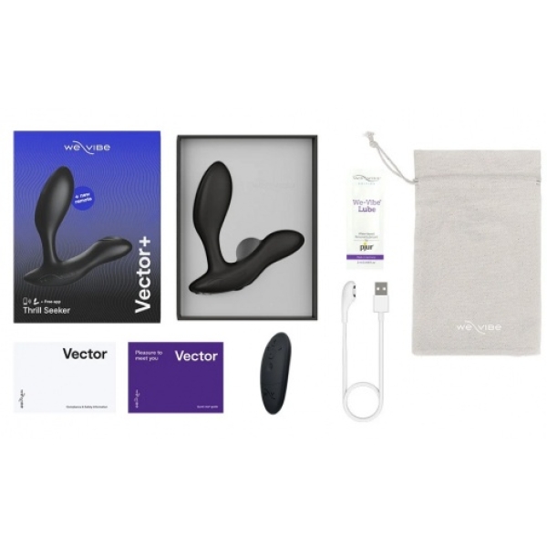 7 Intense Pleasure Modes in the Vector Plus Prostate Massager - Black