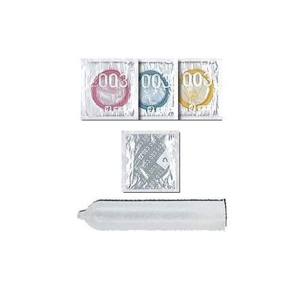 3 Ultra-Thin 0.03 Pleasure Colors - Japan's Sensational 12-Pack for Intense Play