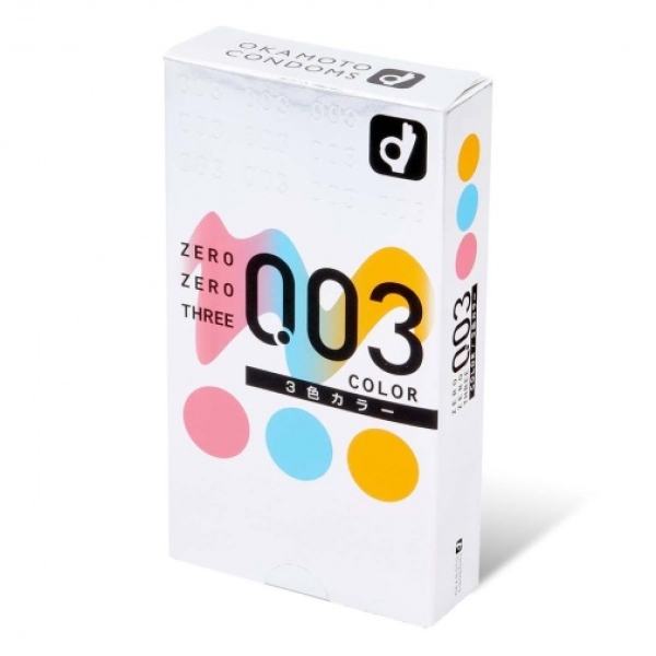 3 Ultra-Thin 0.03 Pleasure Colors - Japan's Sensational 12-Pack for Intense Play